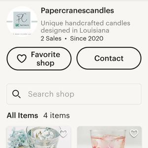 Paper Cranes Candle customized unique candles